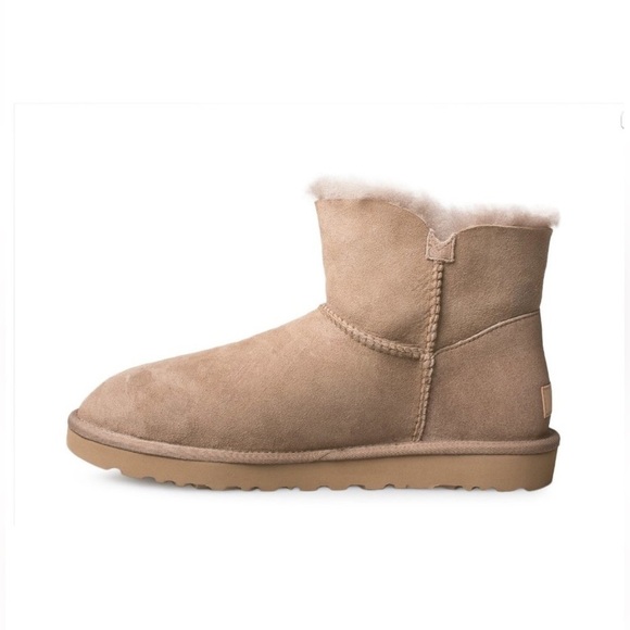 UGG MINI BAILEY BUTTON II CARIBOU BOOTS - WOMEN'S SZ. 6 AMPUTEE 1 SHOE LEFT SHOE - Picture 4 of 16